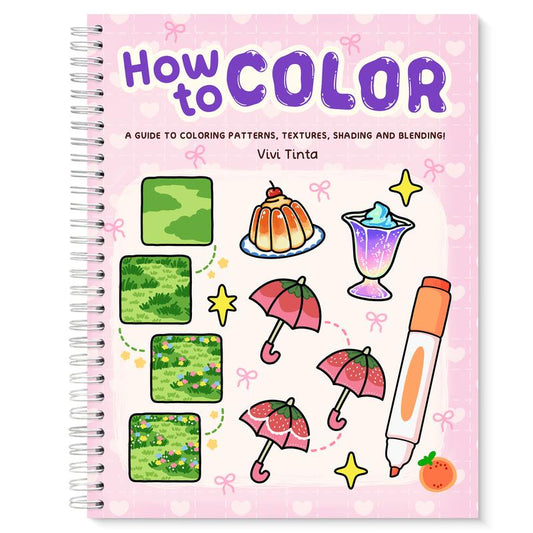 How to Color spiral-bound guide cover by Vivi Tinta