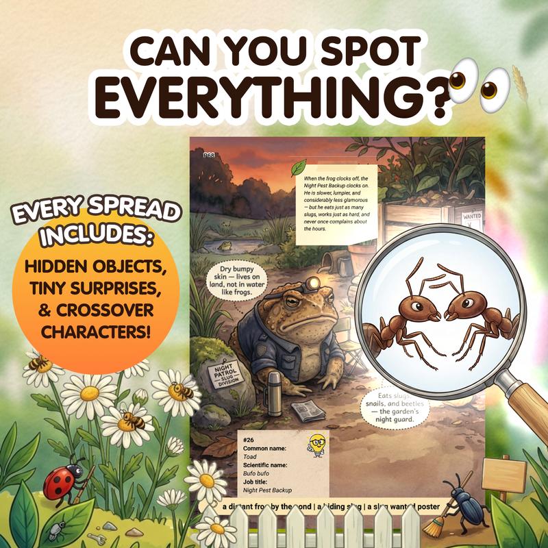 Hidden objects on every spread